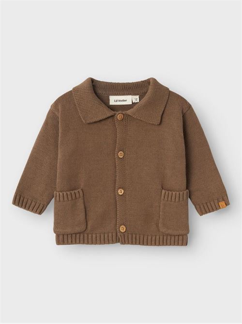 Cardigan collo a camicia LIL ATELIER | 13225516SHITAKE